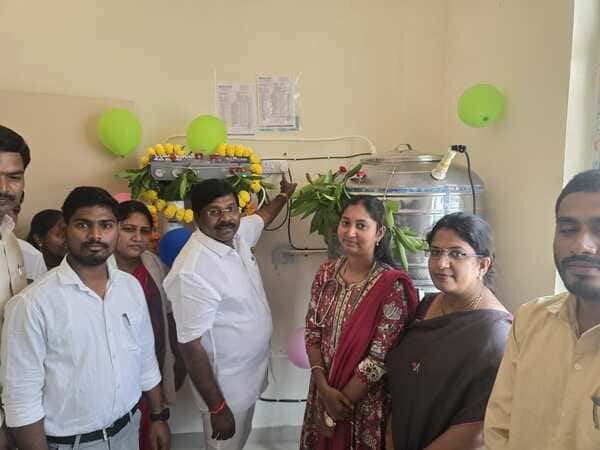 ప్రభుత్వ ఆసుపత్రిలో నూతనంగా వాటర్ ప్లాంట్ ను ప్రారంభించిన... ఎమ్మెల్యే